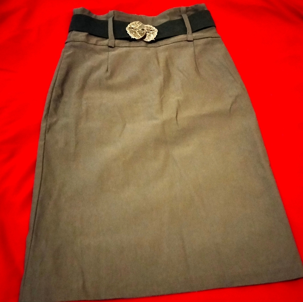 Body Central Skirt Women Medium Gray Academia Office Church Party Versatile VTG